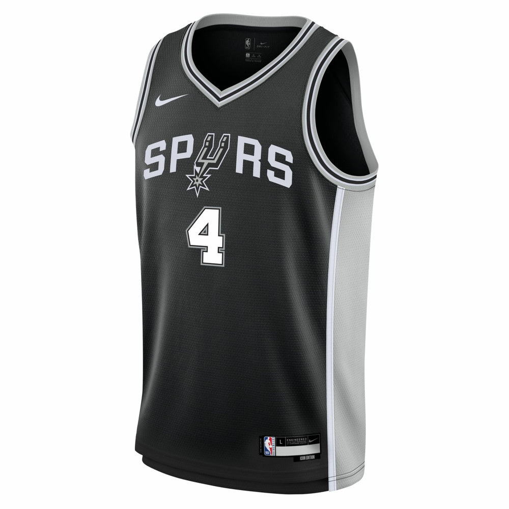 Black De'Aaron Fox San Antonio Spurs Youth Swingman Jersey | NBA