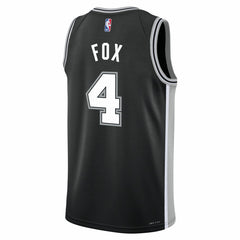 Black De'Aaron Fox San Antonio Spurs Youth Swingman Jersey | NBA