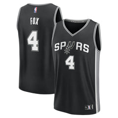 Black De'Aaron Fox San Antonio Spurs Youth Fast Break Replica Player Jersey | NBA