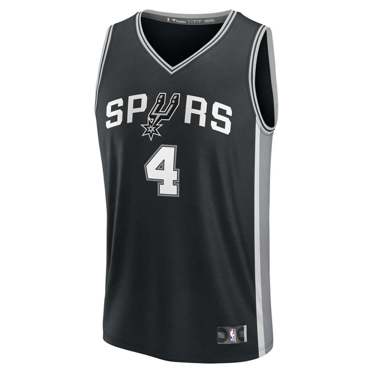 Black De'Aaron Fox San Antonio Spurs Youth Fast Break Replica Player Jersey | NBA
