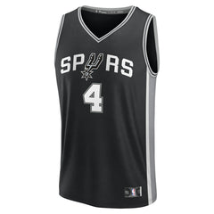 Black De'Aaron Fox San Antonio Spurs Youth Fast Break Replica Player Jersey | NBA