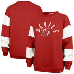 New Jersey Devils '47 Women's Eephus Barred Pullover Sweatshirt -  NHL Sweatshirts