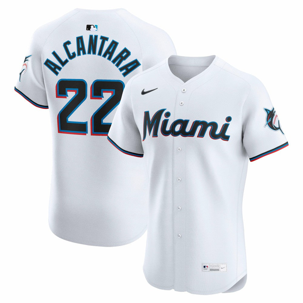 Sandy Alcantara Miami Marlins Nike Home Elite Jersey - MLB Jerseys