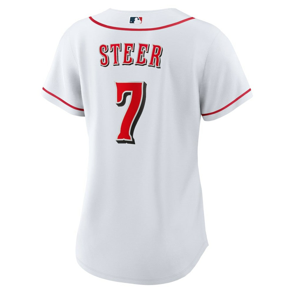 Spencer Steer Cincinnati Reds Nike Women's Home Replica Jersey - MLB Jerseys