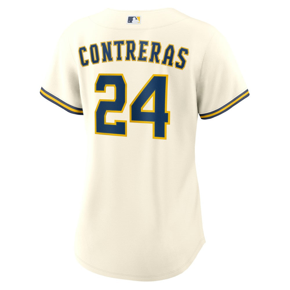 William Contreras Milwaukee Brewers Nike Women's Home Replica Jersey - MLB Jerseys
