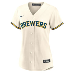 Joey Ortiz Milwaukee Brewers Nike Women's Home Replica Jersey - MLB Jerseys