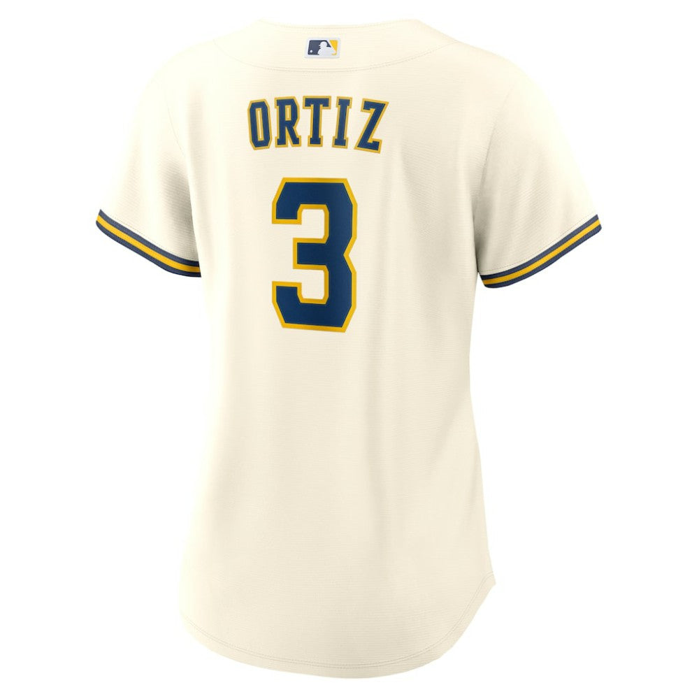 Joey Ortiz Milwaukee Brewers Nike Women's Home Replica Jersey - MLB Jerseys