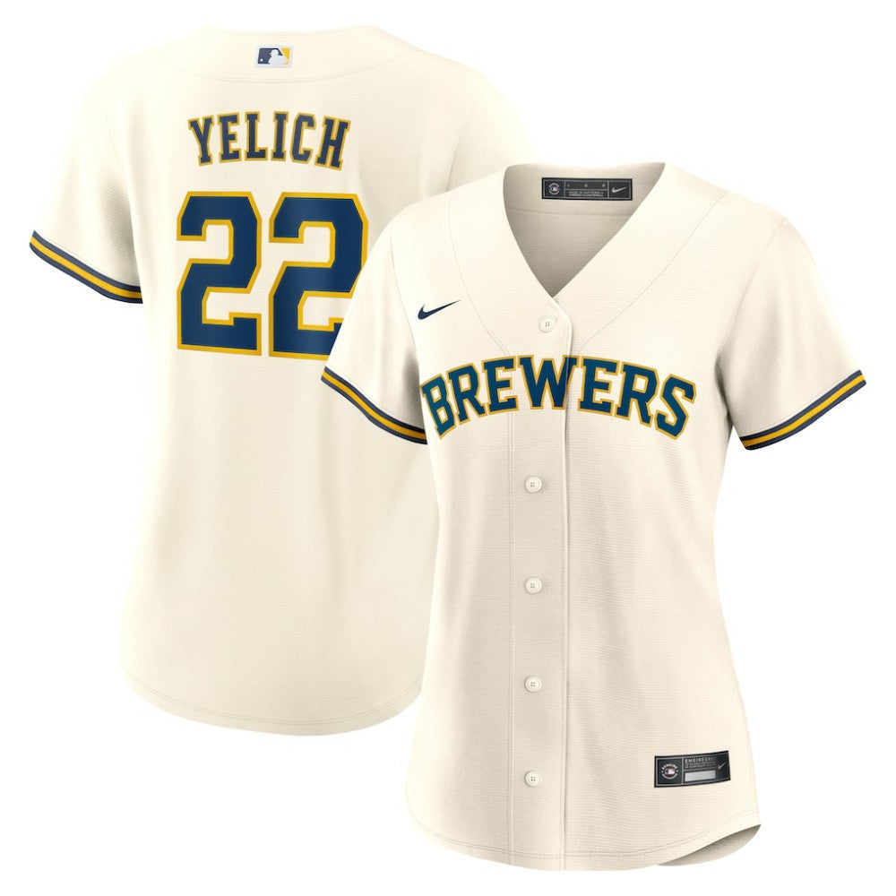 Christian Yelich Milwaukee Brewers Nike Women's Home Replica Jersey - MLB Jerseys