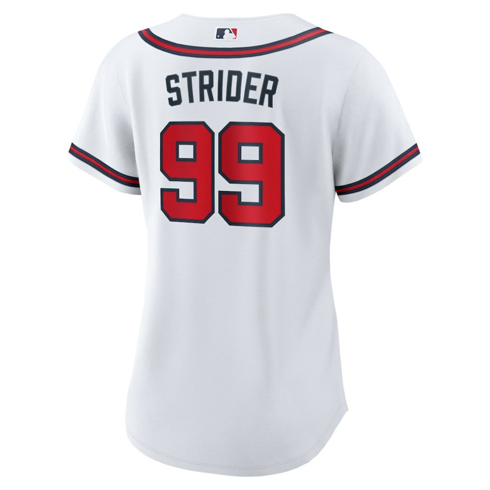Spencer Strider Atlanta Braves Nike Women's Home Replica Jersey - MLB Jerseys