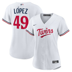 Pablo Lopez Minnesota Twins Nike Women's Home Replica Jersey - MLB Jerseys