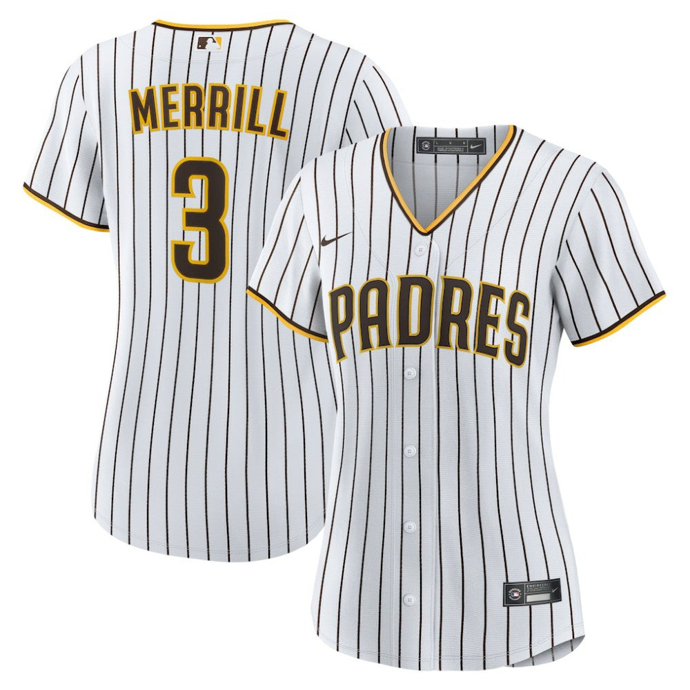 Jackson Merrill San Diego Padres Nike Women's Home Replica Jersey - MLB Jerseys