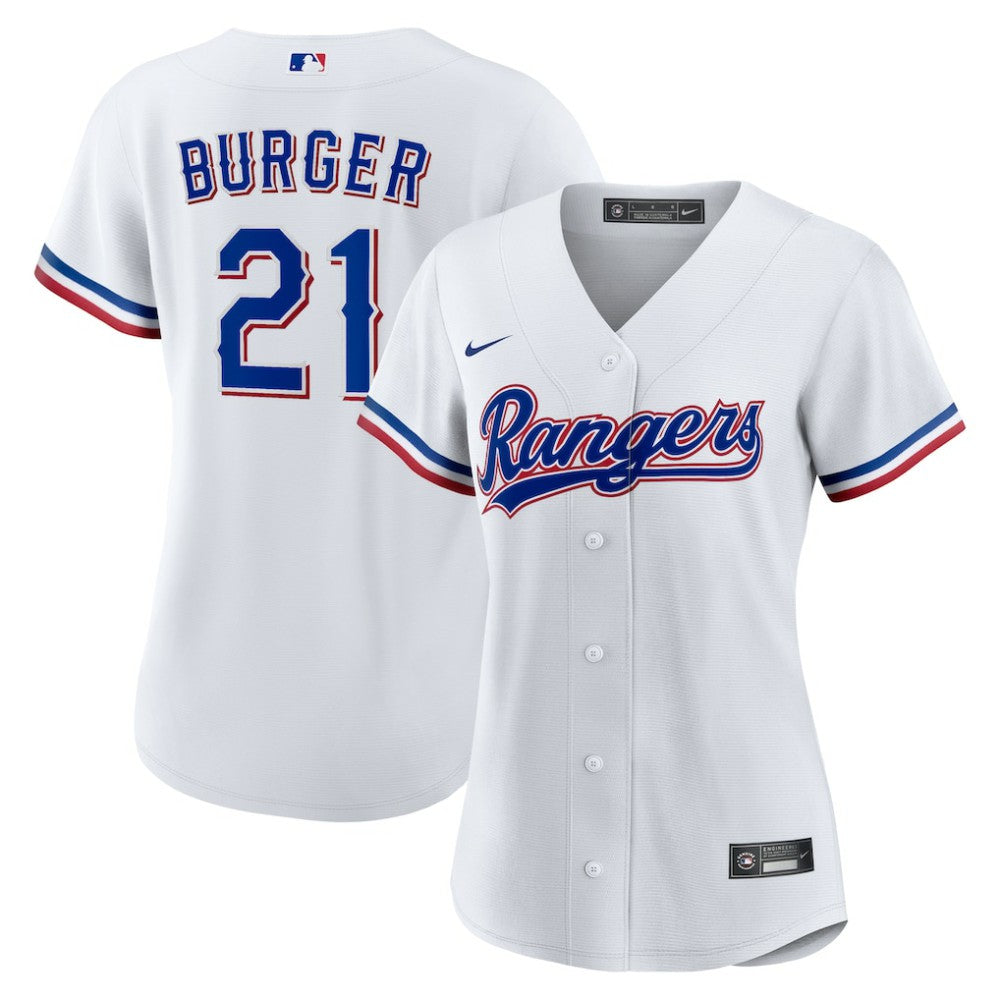 Jake Burger Texas Rangers Nike Women's Home Replica Jersey - MLB Jerseys