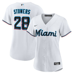 Kyle Stowers Miami Marlins Nike Women's Home Replica Jersey - MLB Jerseys