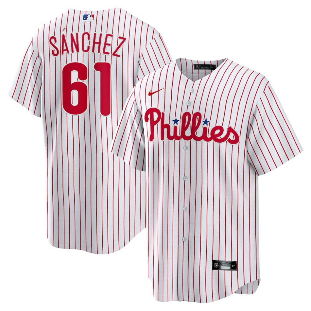 Cristopher Sanchez Philadelphia Phillies Nike Home Replica Jersey - MLB Jerseys