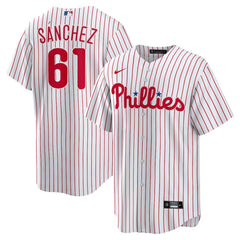 Cristopher Sanchez Philadelphia Phillies Nike Home Replica Jersey - MLB Jerseys