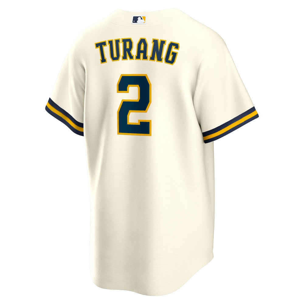 Brice Turang Milwaukee Brewers Nike Home Replica Jersey - MLB Jerseys