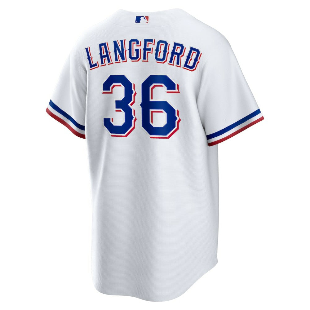 Wyatt Langford Texas Rangers Nike Home Replica Jersey - MLB Jerseys