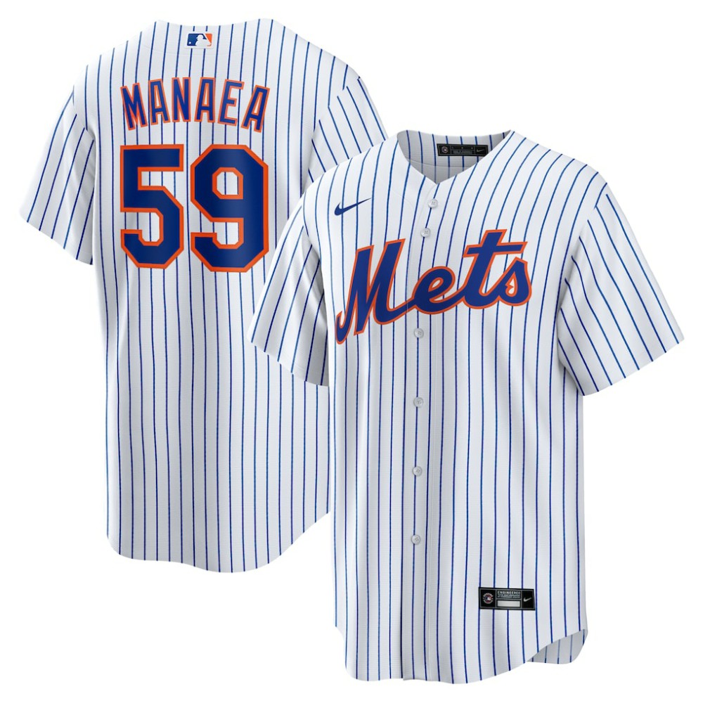 Sean Manaea New York Mets Nike Home Replica Jersey - MLB Jerseys