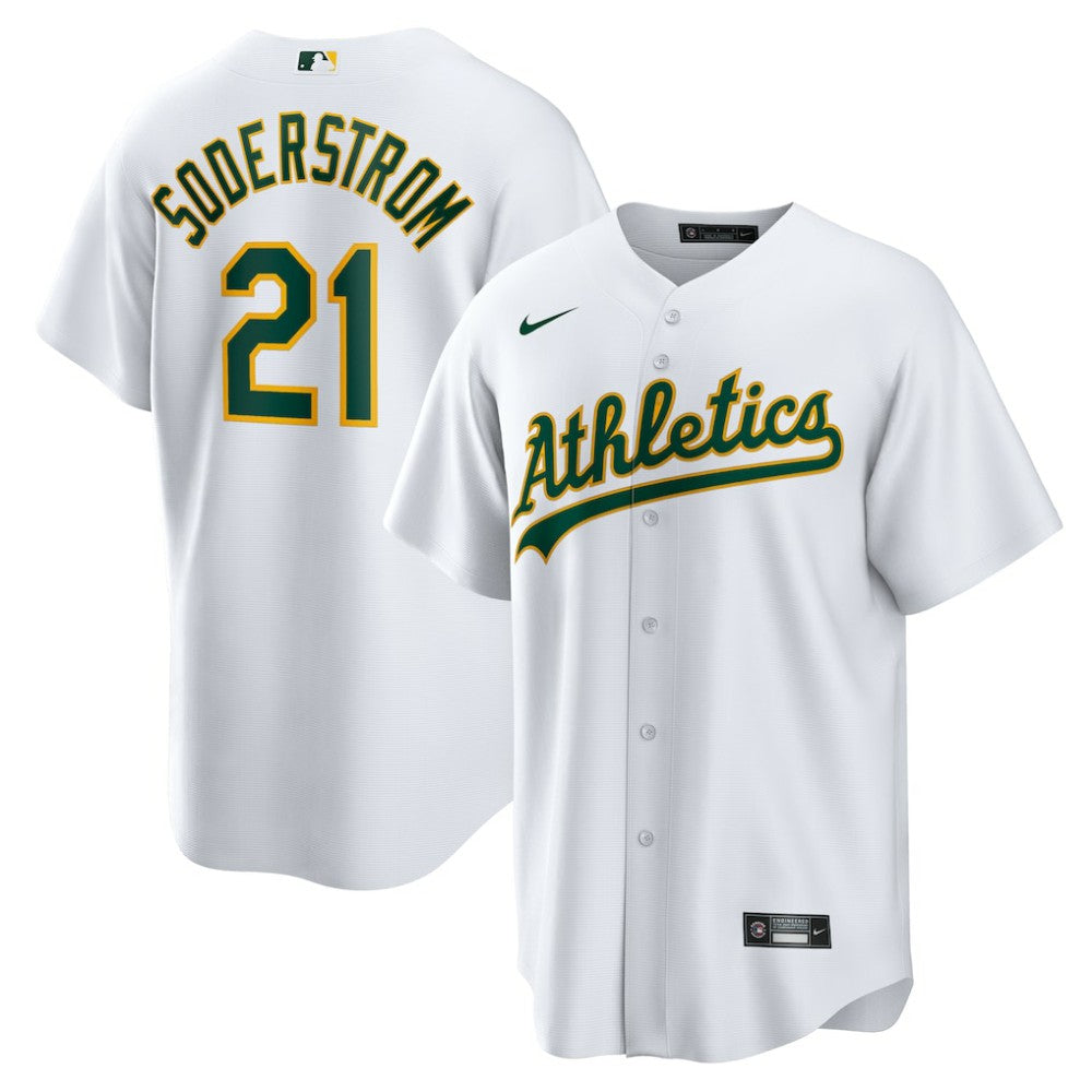 Tyler Soderstrom Athletics Nike Home Replica Jersey - MLB Jerseys