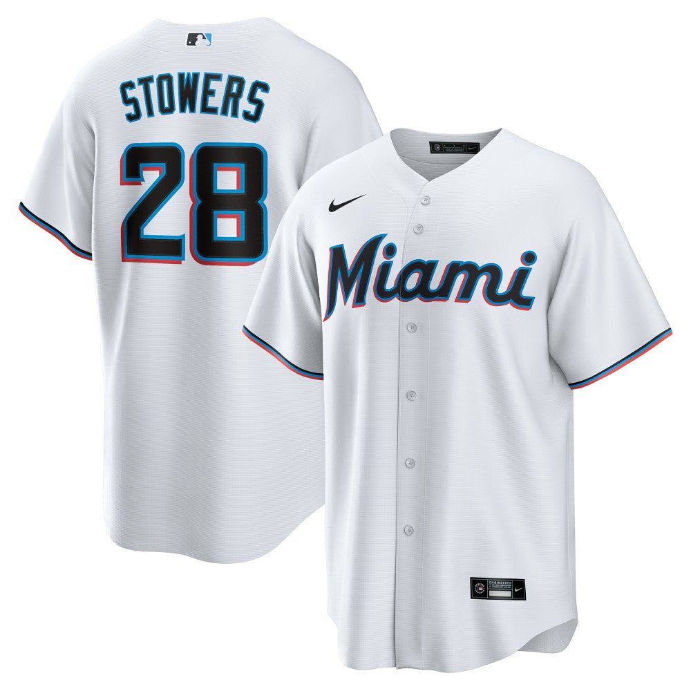 Kyle Stowers Miami Marlins Nike Home Replica Jersey - MLB Jerseys