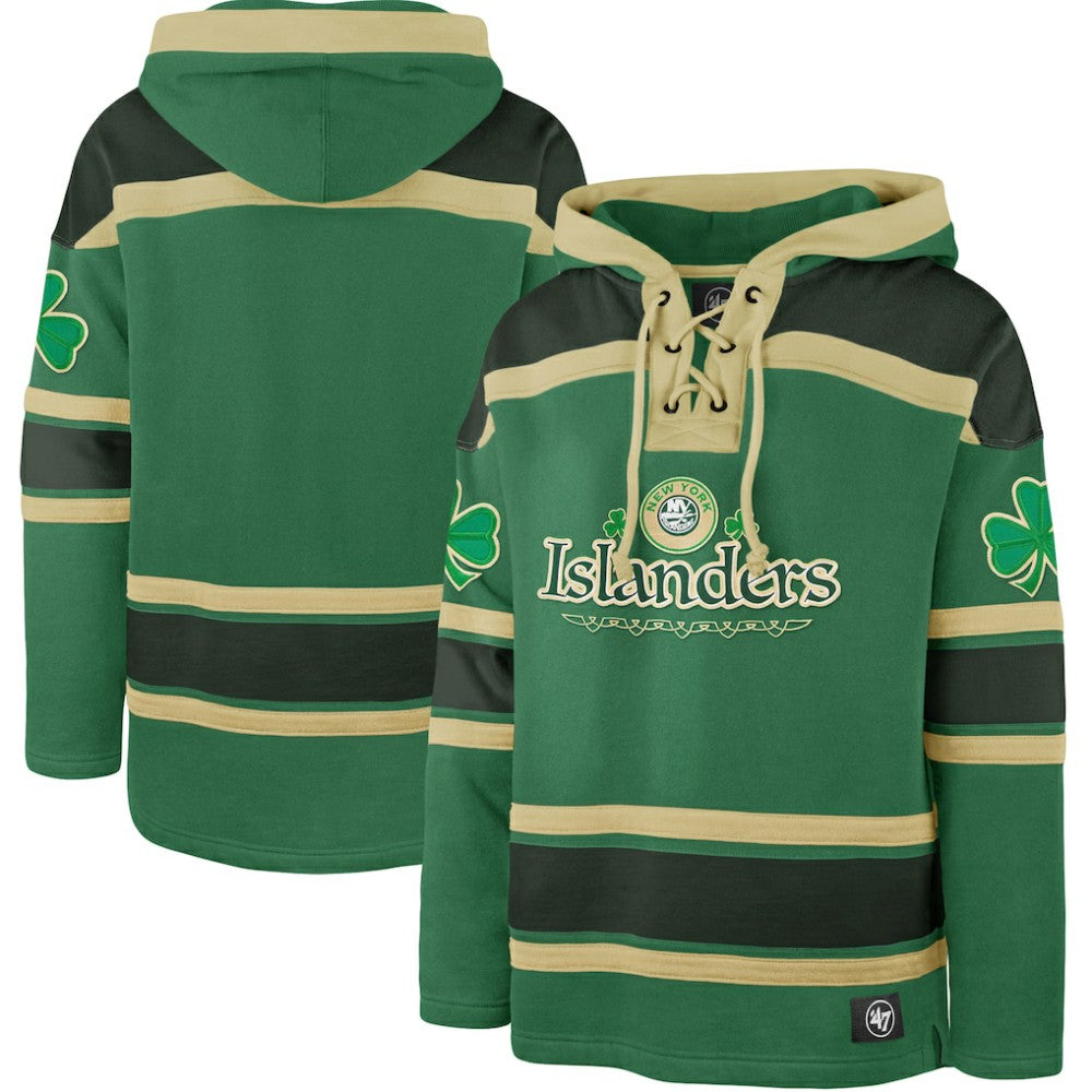 New York Islanders '47 St. Patrick's Day McLucky Superior Lacer Pullover Hoodie -  NHL Hoodies