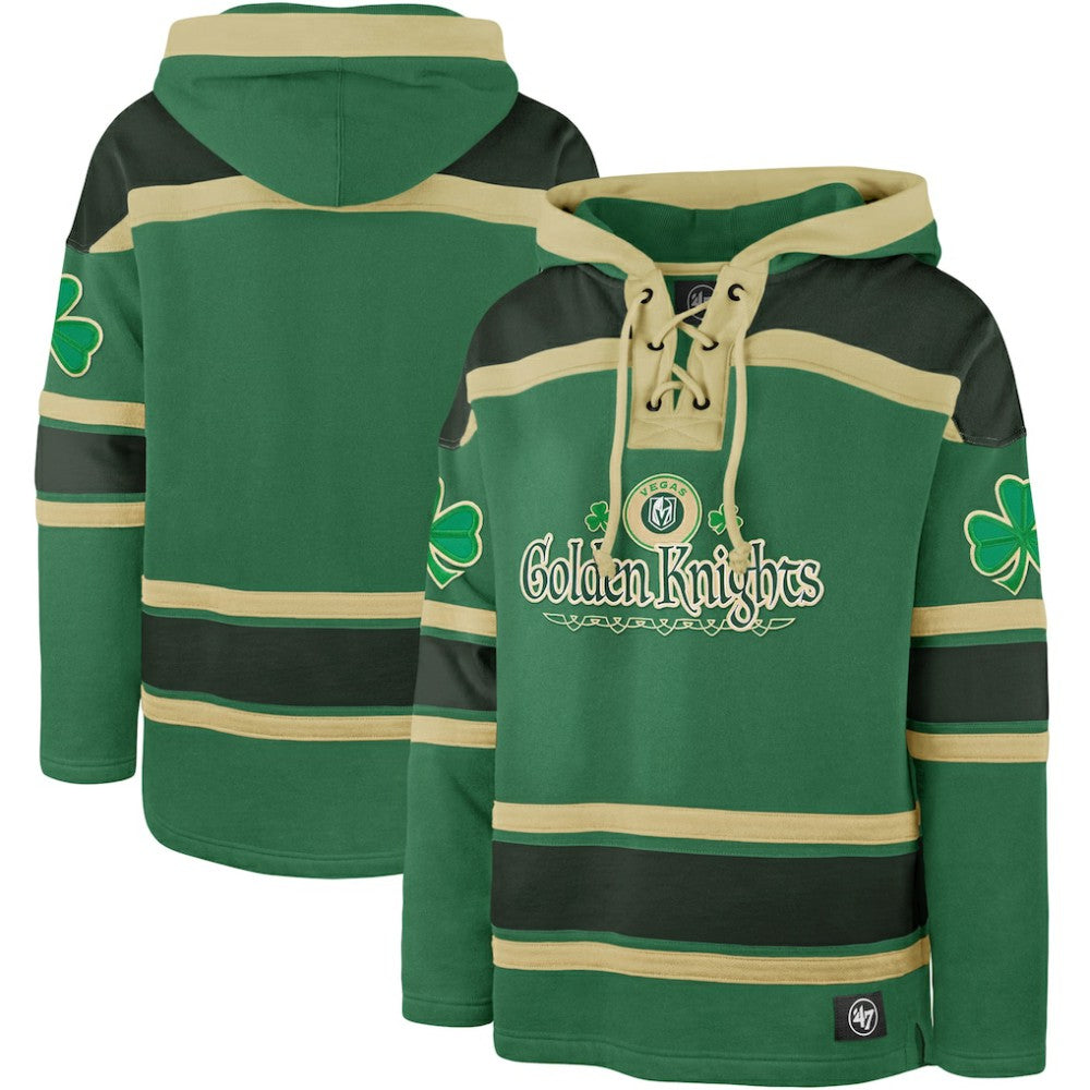 Vegas Golden Knights '47 St. Patrick's Day McLucky Superior Lacer Pullover Hoodie -  NHL Hoodies
