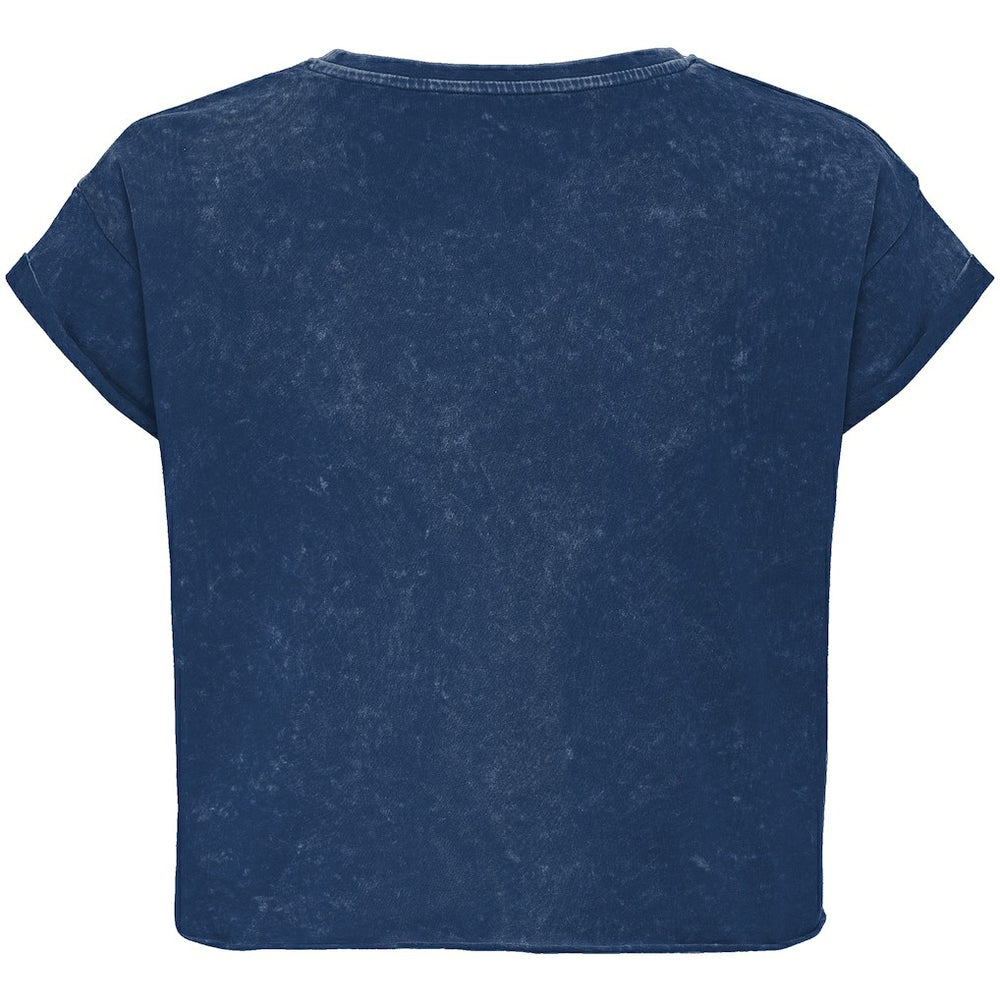 Blue Orlando Magic Sportiqe Unisex Rock & Roll Collection Gwen Premium Mineral Wash Cropped T-Shirt | NBA