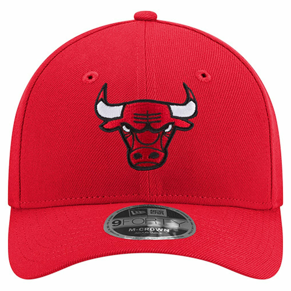Red Chicago Bulls 9FORTY Stock M-Crown Adjustable Hat | NBA