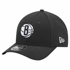 Black Brooklyn Nets 9FORTY Stock M-Crown Adjustable Hat | NBA