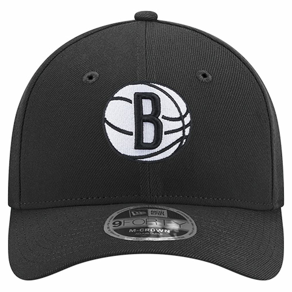 Black Brooklyn Nets 9FORTY Stock M-Crown Adjustable Hat | NBA