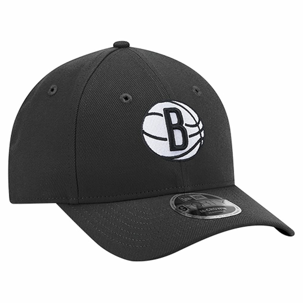 Black Brooklyn Nets 9FORTY Stock M-Crown Adjustable Hat | NBA