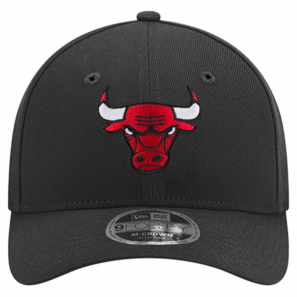 Black Chicago Bulls 9FORTY Stock M-Crown Adjustable Hat | NBA