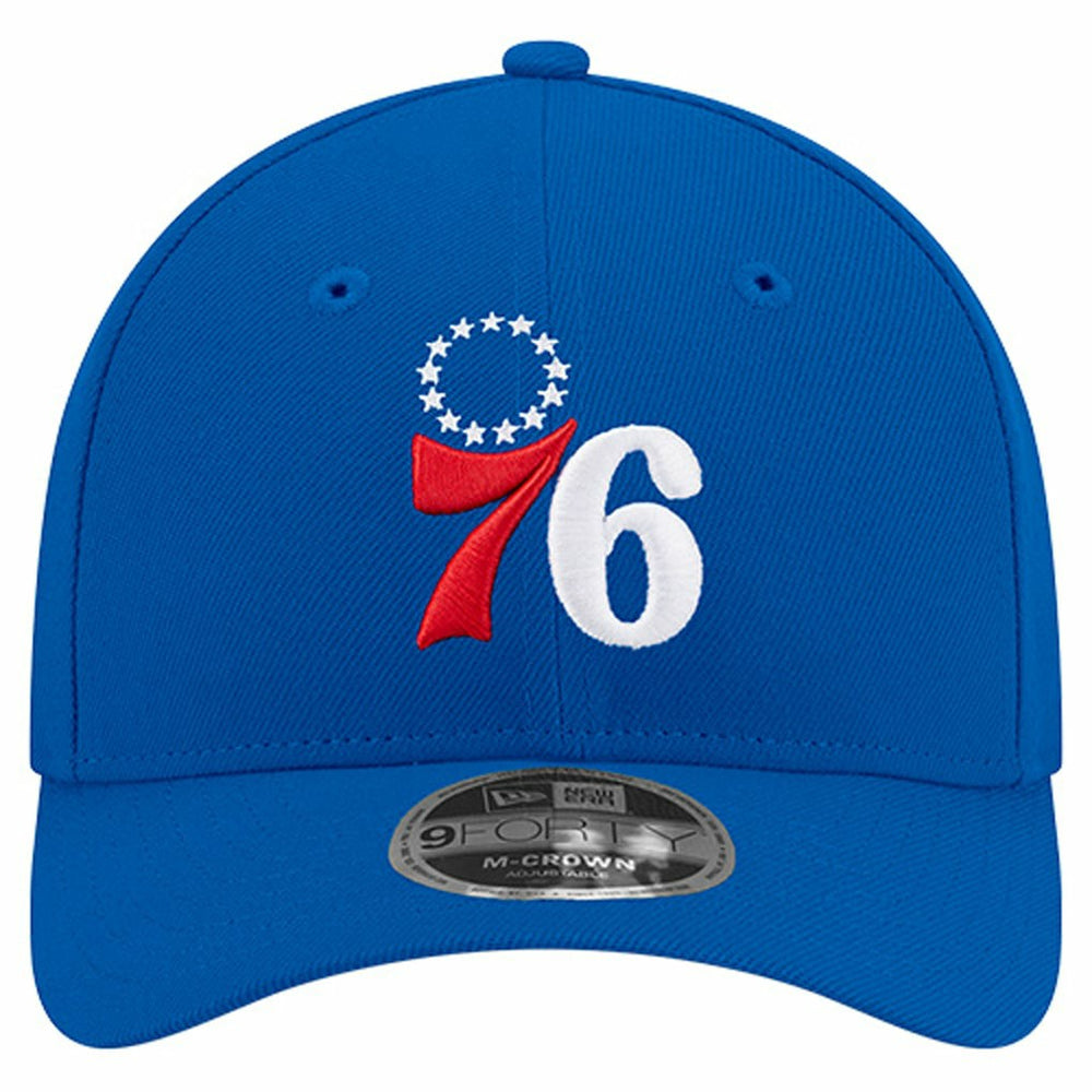 Royal Philadelphia 76ers 9FORTY Stock M-Crown Adjustable Hat | NBA