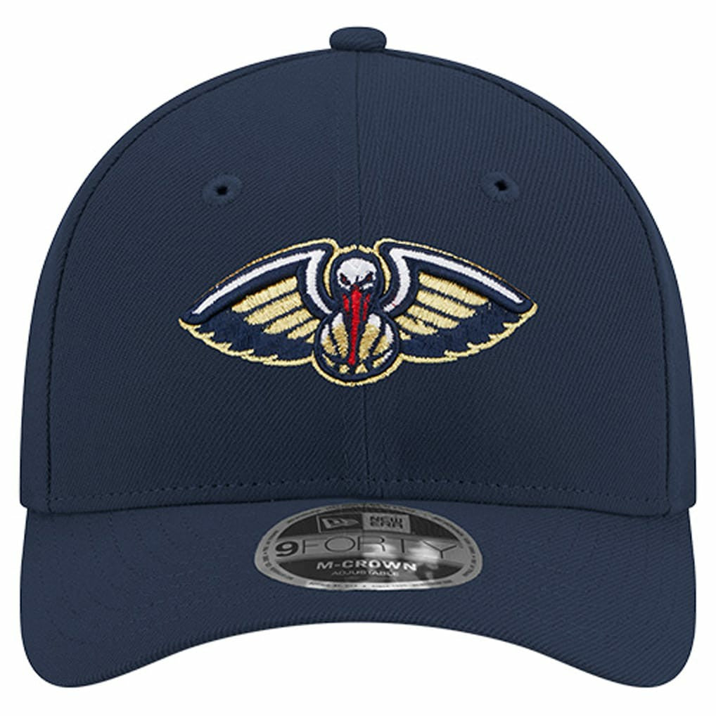 Navy New Orleans Pelicans 9FORTY Stock M-Crown Adjustable Hat | NBA