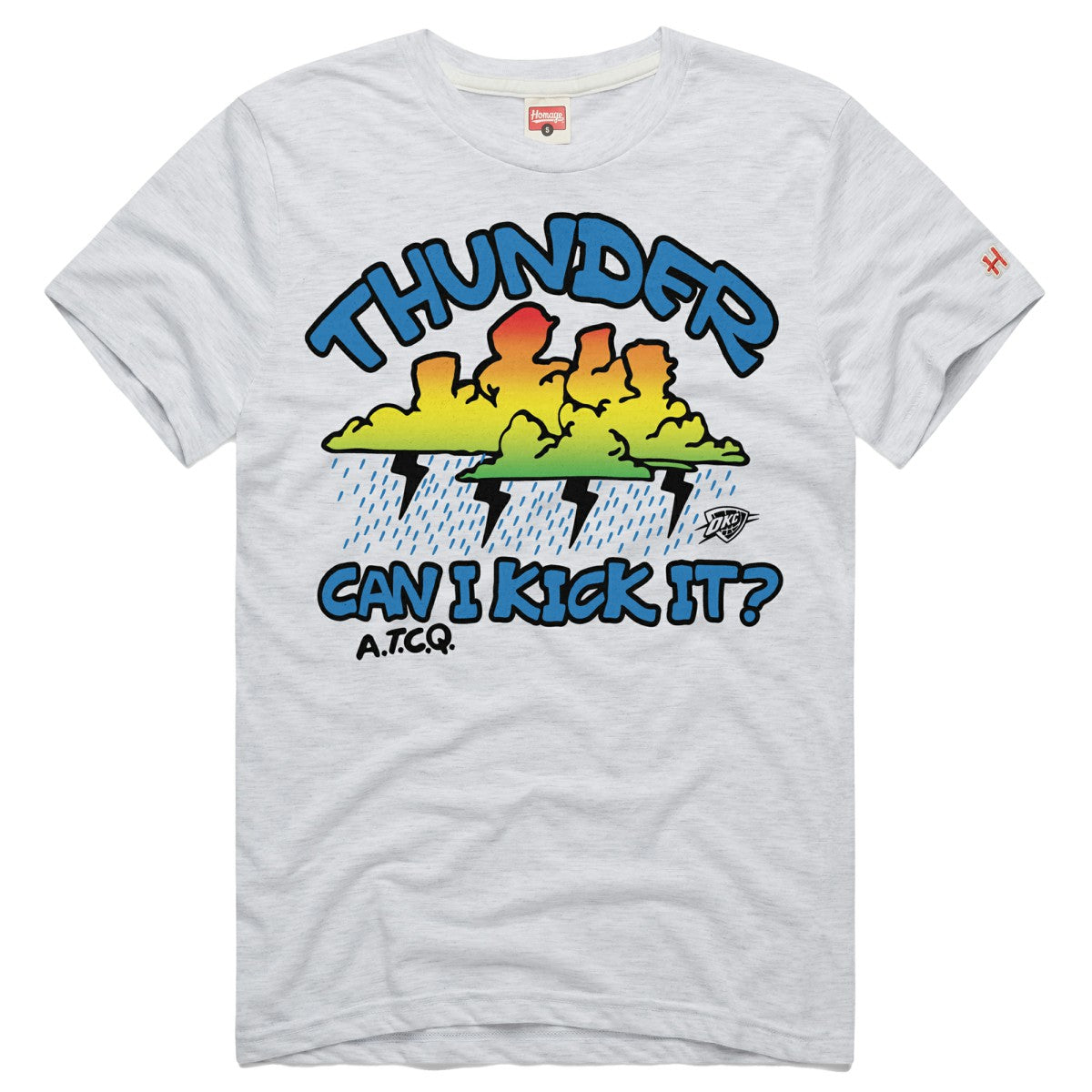 Ash Oklahoma City Thunder Homage A Tribe Called Quest x NBA Can I Kick It? Tri-Blend T-Shirt | NBA