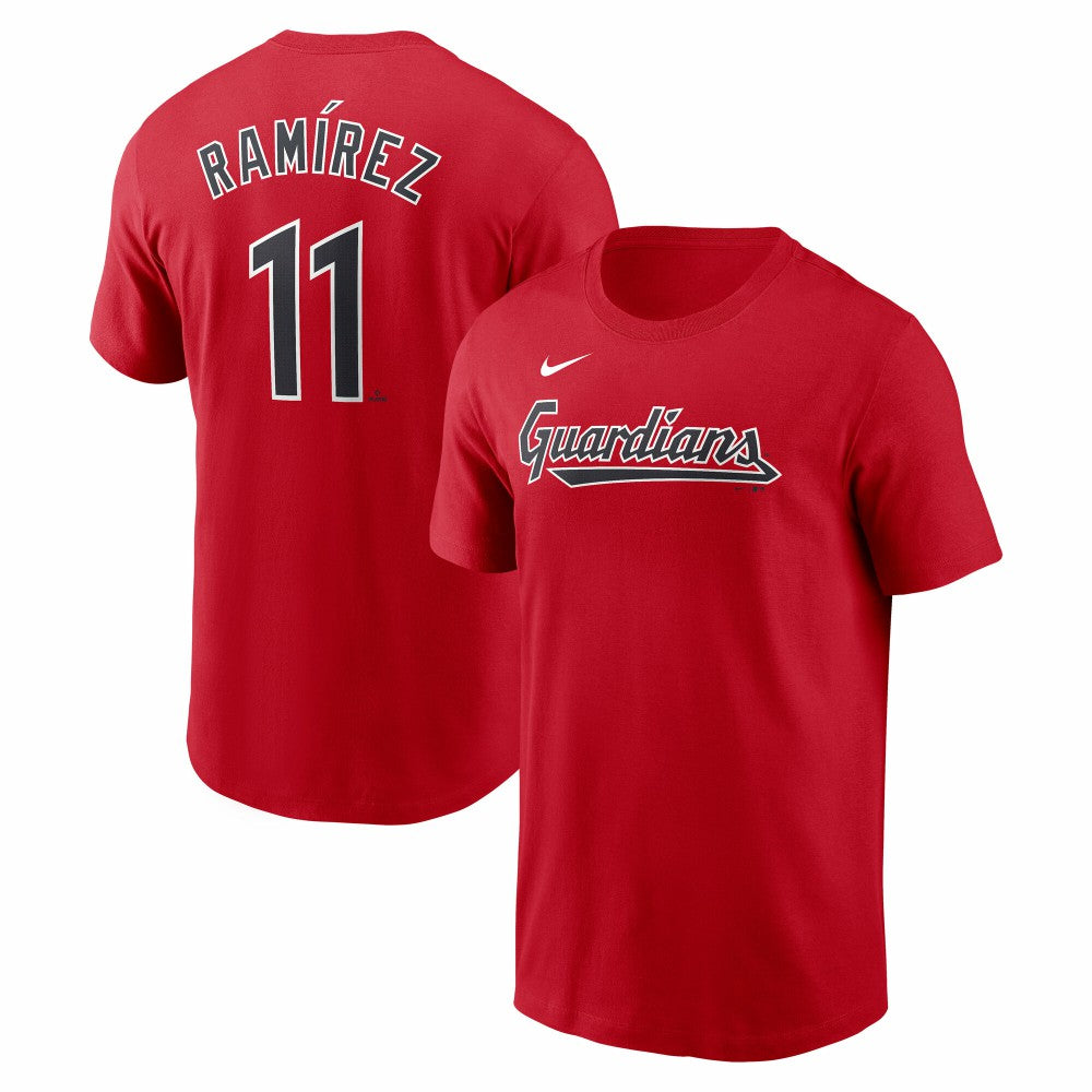 Jose Ramirez Cleveland Guardians Nike Fuse Name & Number T-Shirt - MLB T-shirts