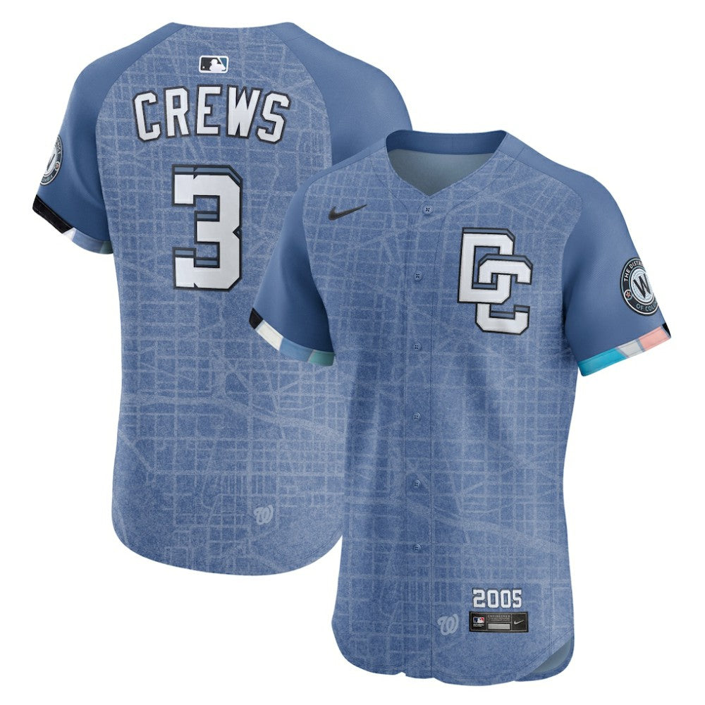 Dylan Crews Washington Nationals Nike 2025 City Connect Elite Player Jersey - MLB Jerseys