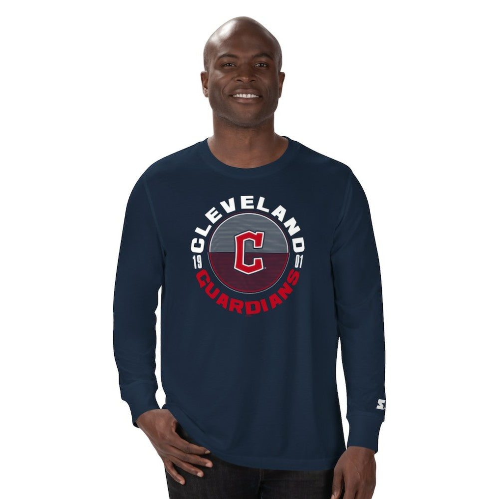 Cleveland Guardians Starter Halftime Long Sleeve T-Shirt - MLB T-shirts