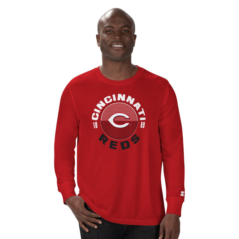 Cincinnati Reds Starter Halftime Long Sleeve T-Shirt - MLB T-shirts