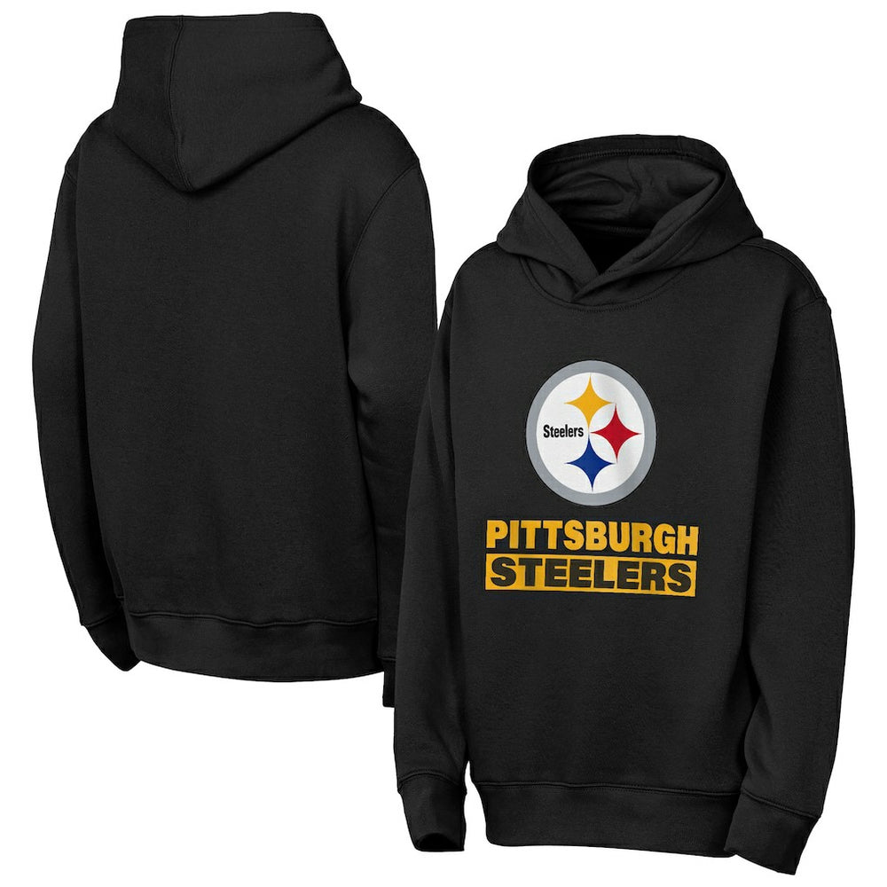 Pittsburgh Steelers Outerstuff Youth Back to Basics Hoodie | NFL Outlet