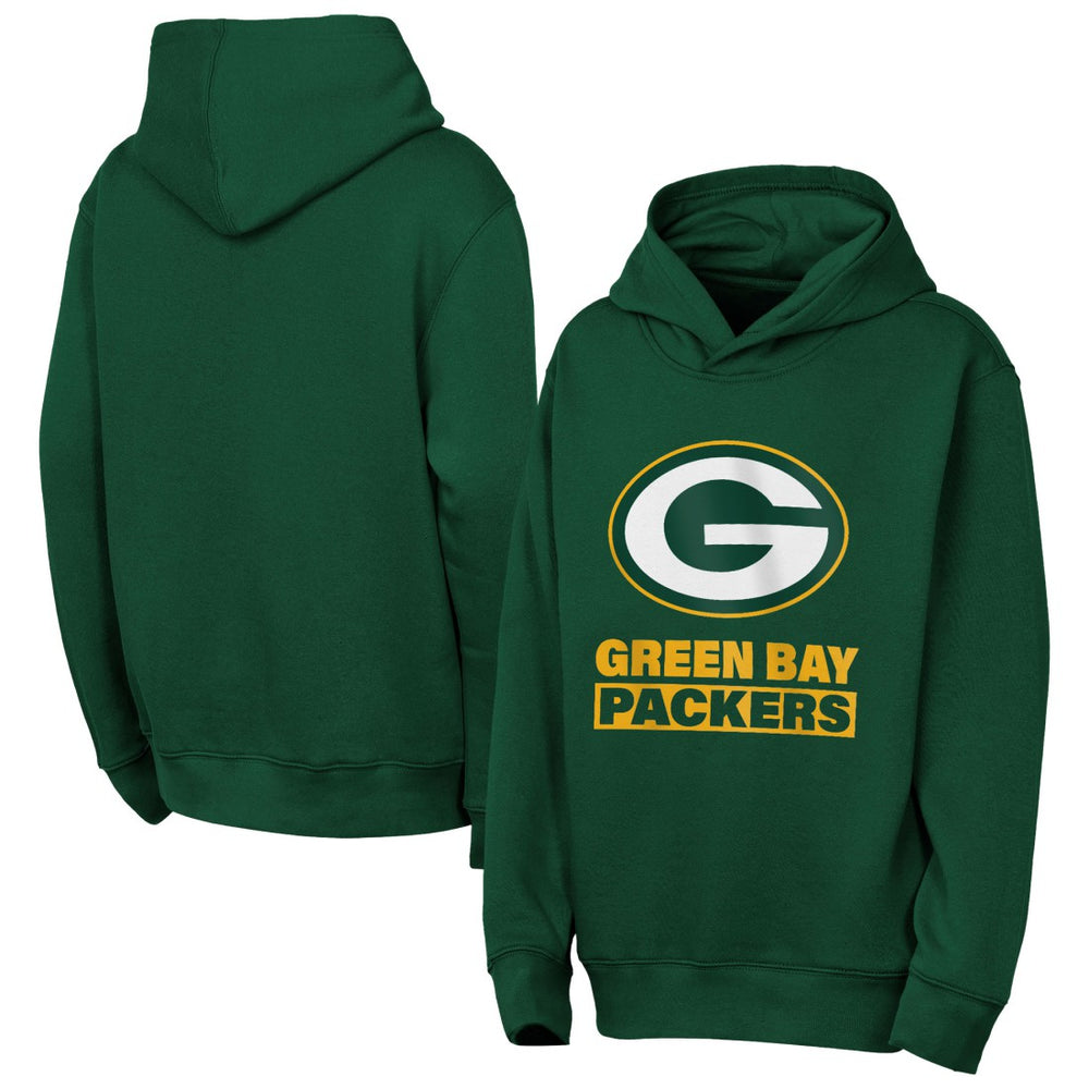 Green Bay Packers Outerstuff Youth Back to Basics Hoodie | NFL Outlet