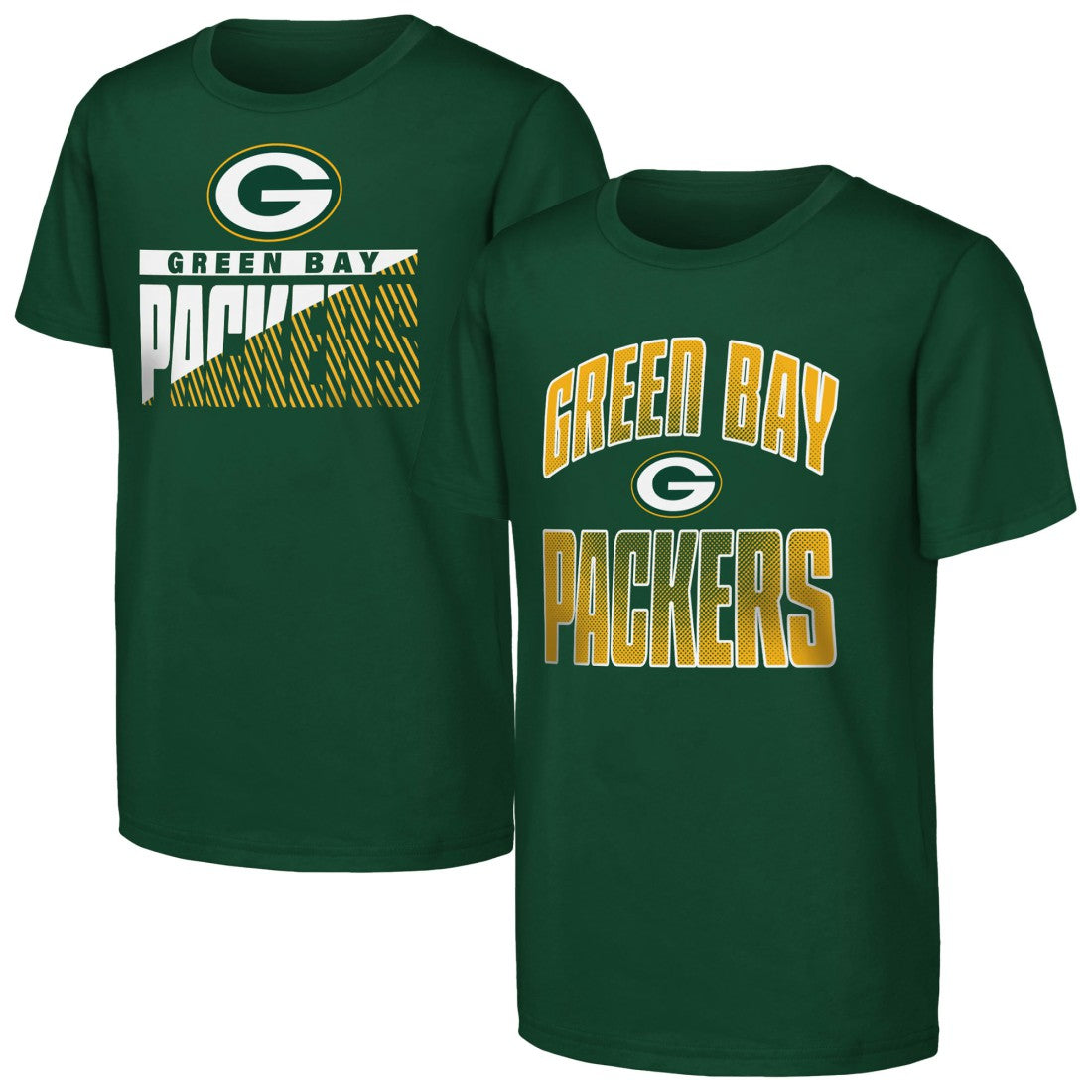 Green Bay Packers Outerstuff Youth Never Quit 2-Pack T-Shirt Set | NFL Sale