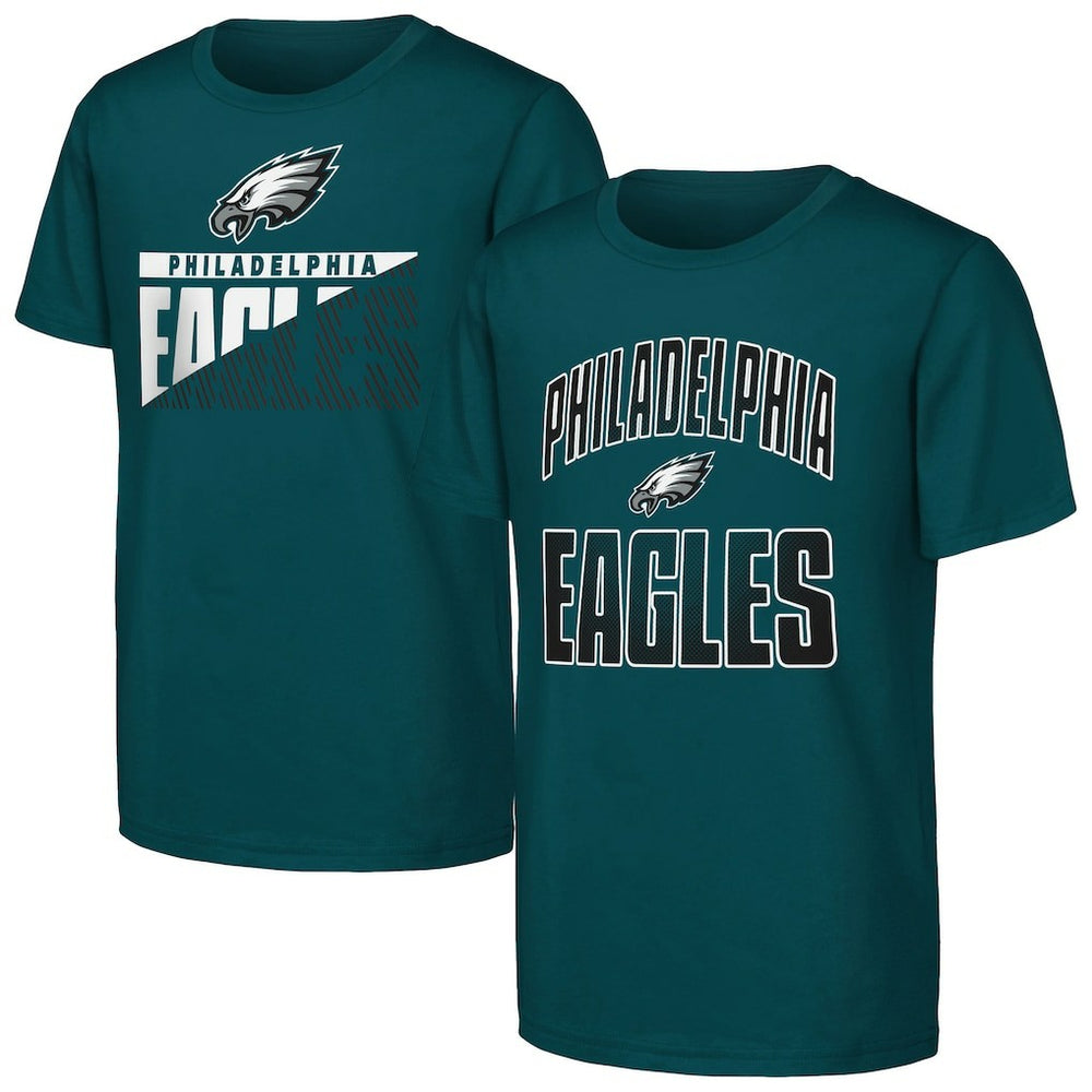 Philadelphia Eagles Outerstuff Youth Never Quit 2-Pack T-Shirt Set | NFL Discount