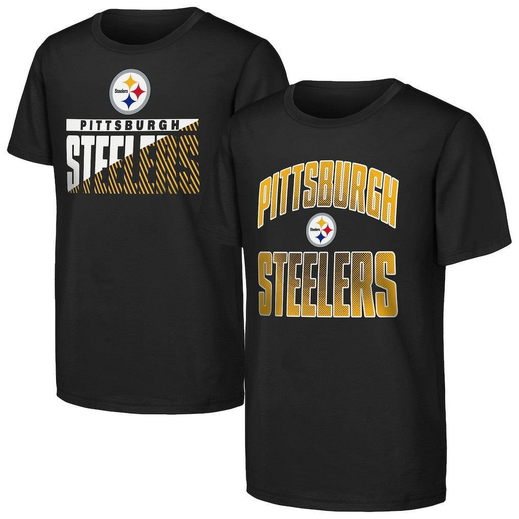 Pittsburgh Steelers Outerstuff Youth Never Quit 2-Pack T-Shirt Set | NFL Online