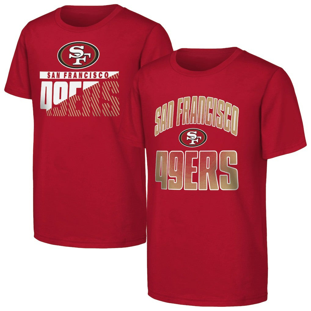 San Francisco 49ers Outerstuff Youth Never Quit 2-Pack T-Shirt Set | NFL Outlet