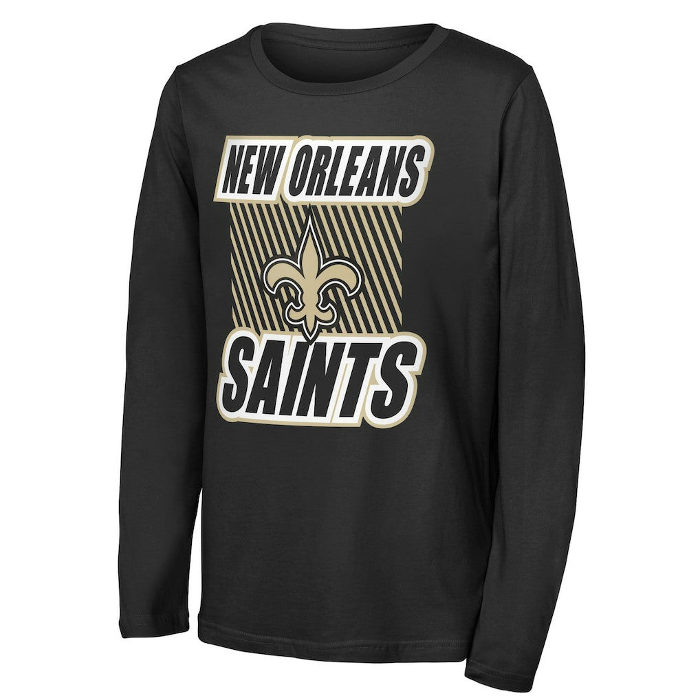 New Orleans Saints Outerstuff Youth Never Settle Long Sleeve T-Shirt | NFL Hot