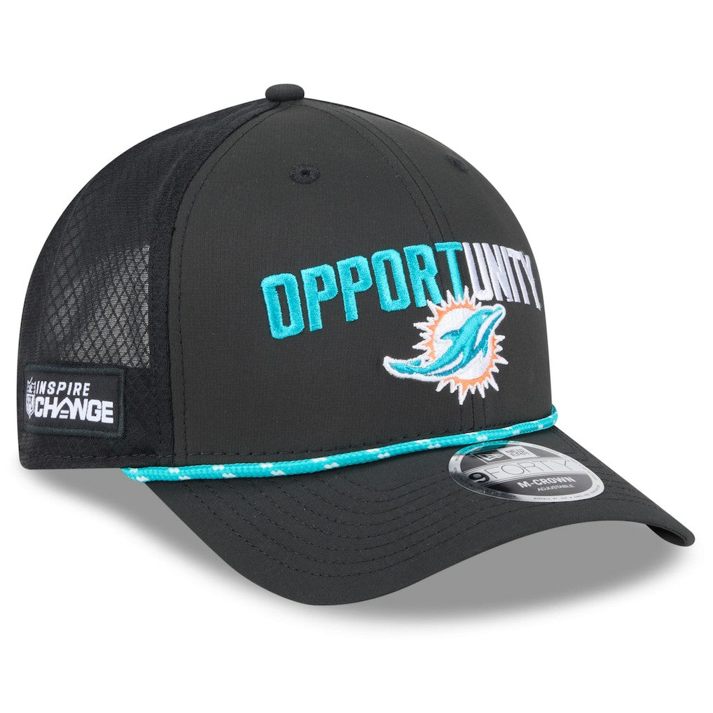 Miami Dolphins 2025 Inspire Change 9FORTY M-Crown Adjustable Hat | NFL Sale