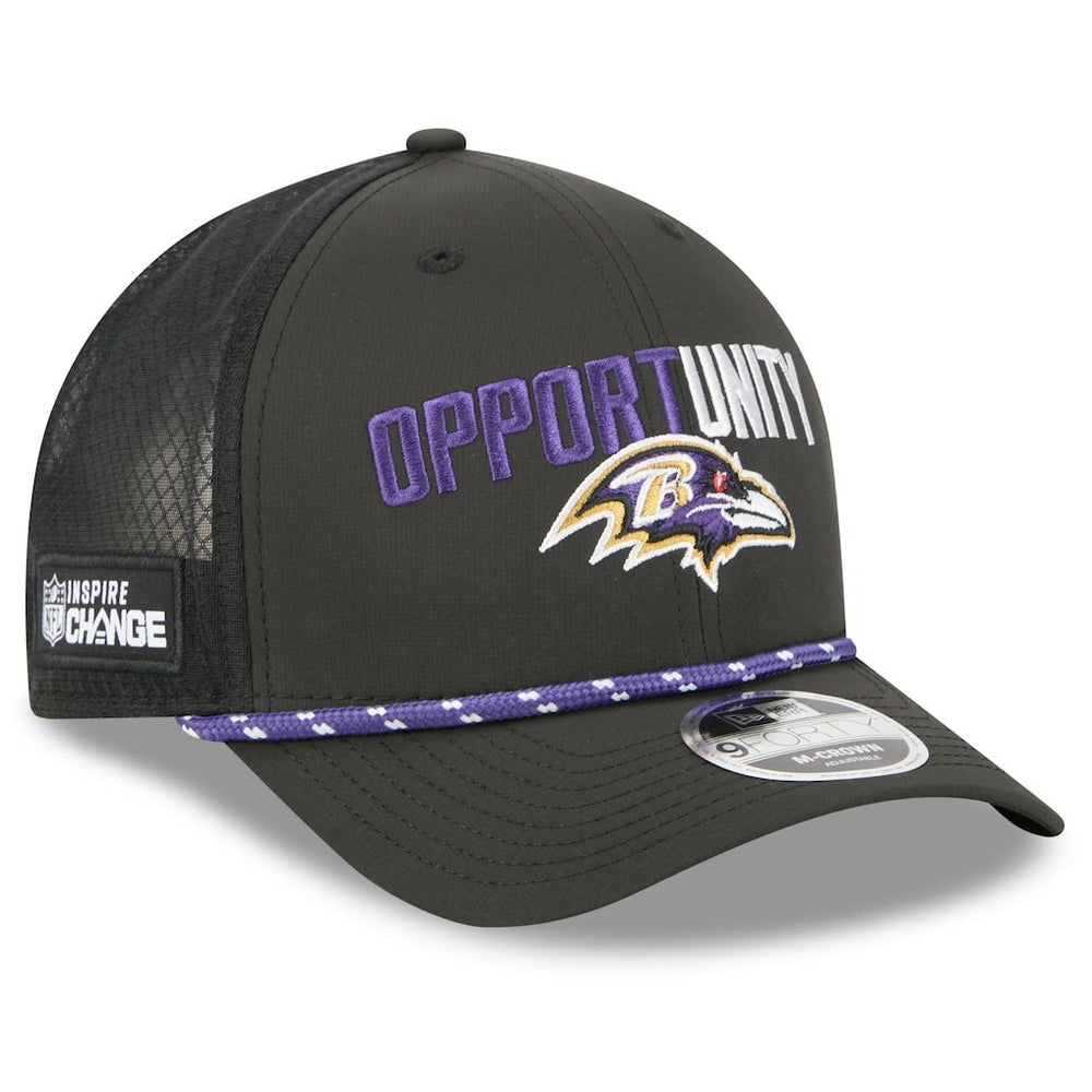 Baltimore Ravens 2025 Inspire Change 9FORTY M-Crown Adjustable Hat | NFL Hot