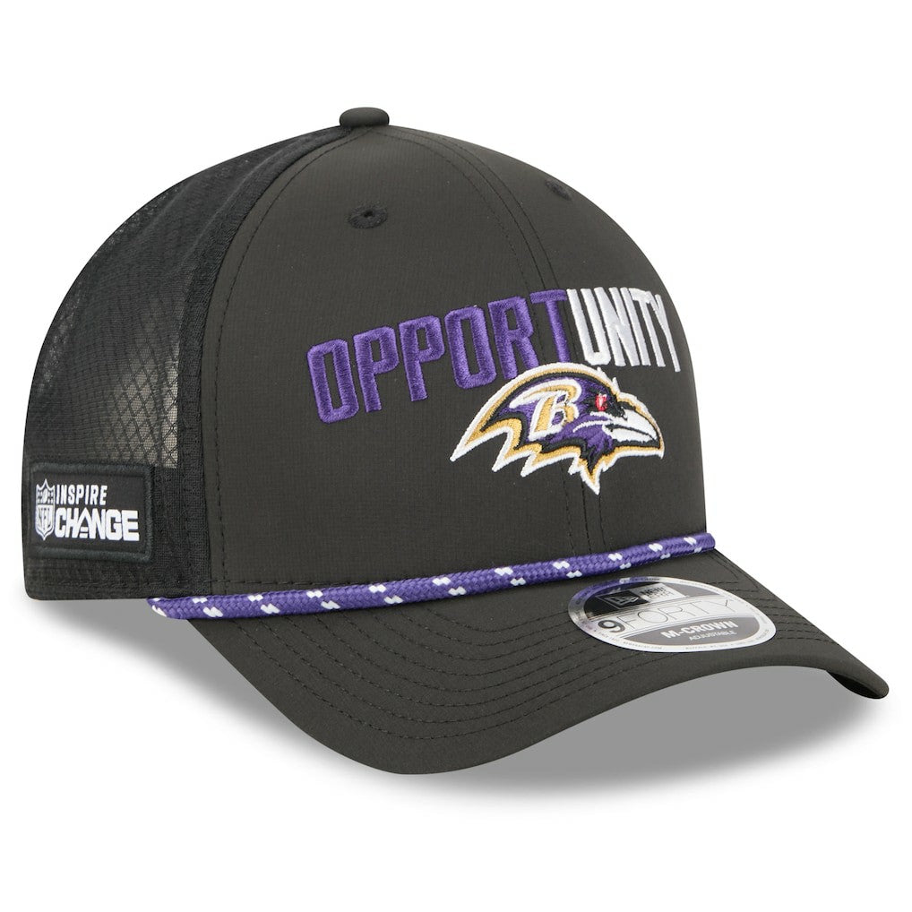 Baltimore Ravens 2025 Inspire Change 9FORTY M-Crown Adjustable Hat | NFL Hot