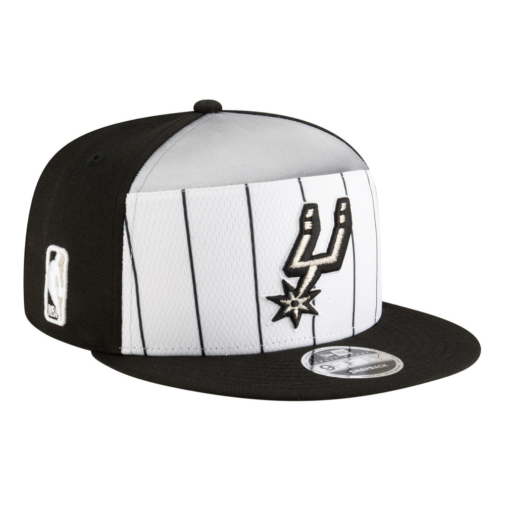 White/Black San Antonio Spurs Youth 2025 NBA Tip Off Split Panel 9FIFTY Snapback Hat | NBA
